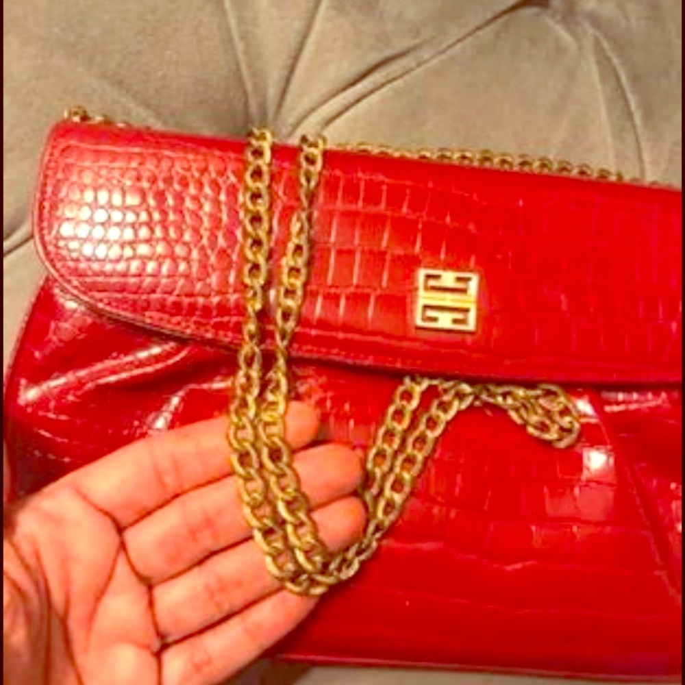 VINTAGE GIVENCHY RED PURSE